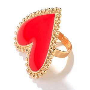 Heart Shaped Oversized Ring